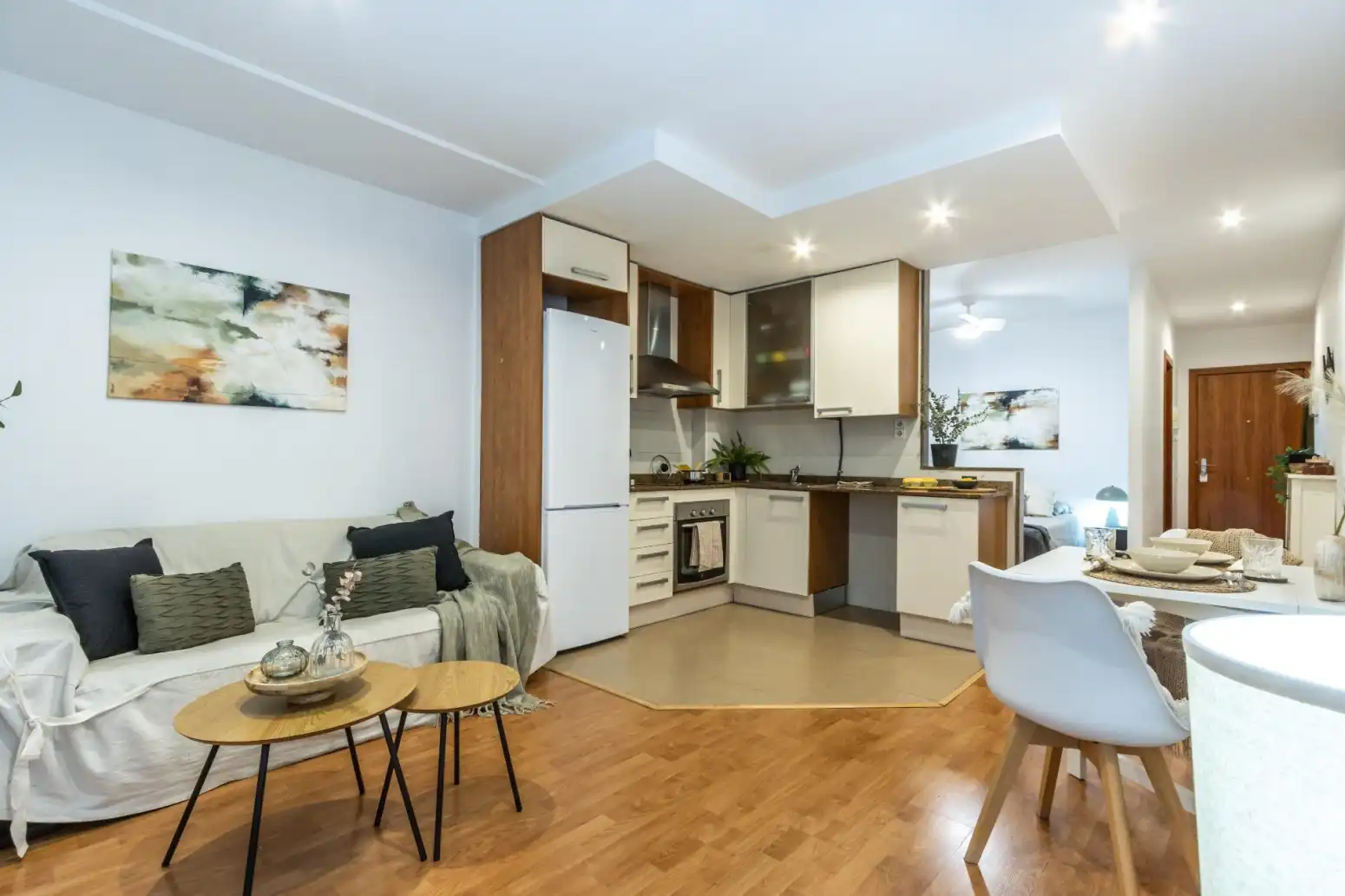 Küche von Wohnung zum Verkauf in Terrassa mit Heizung, Parkett und Terrasse