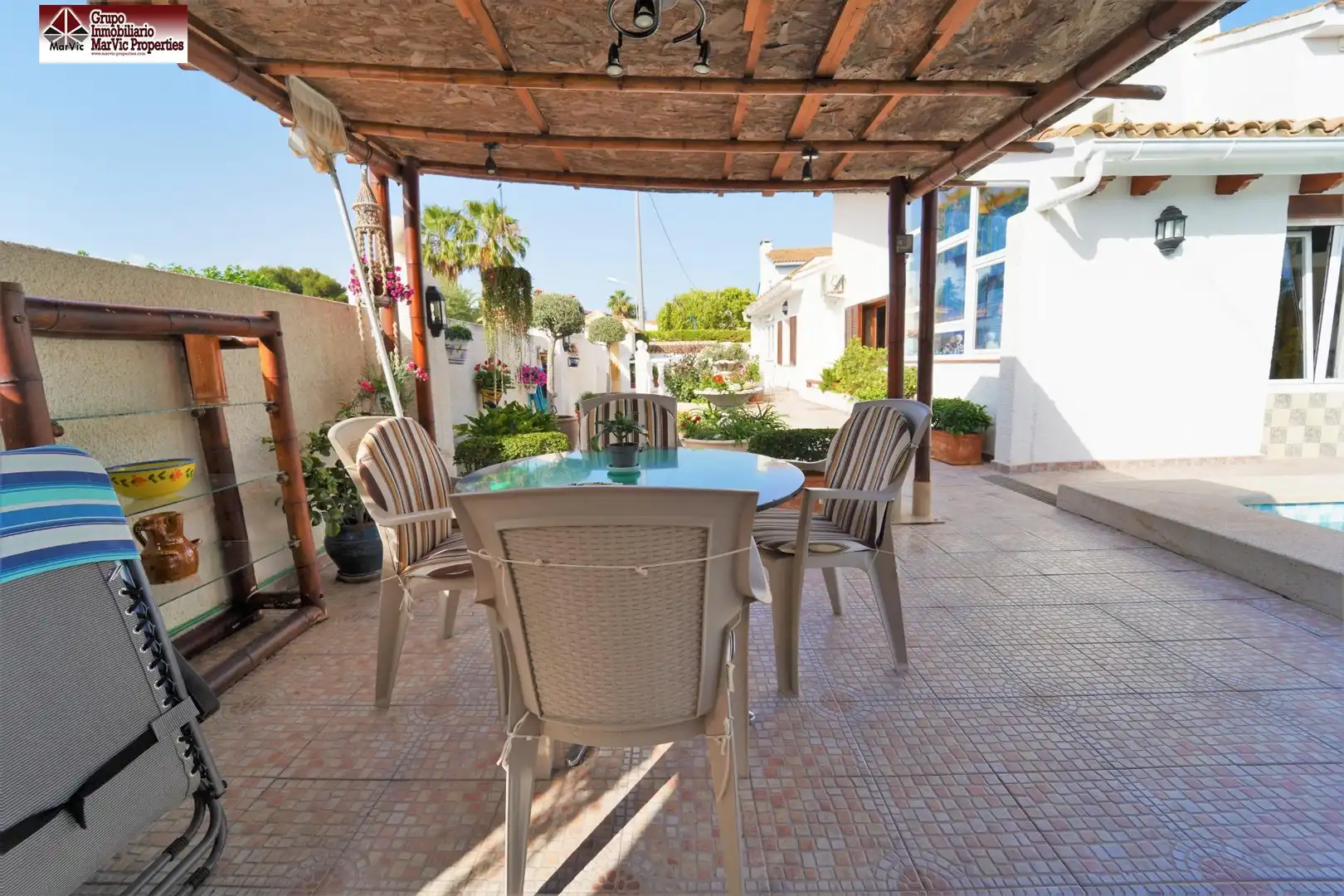 Jardín de Casa o chalet en venta en Benidorm con Calefacción, Jardín privado y Terraza
