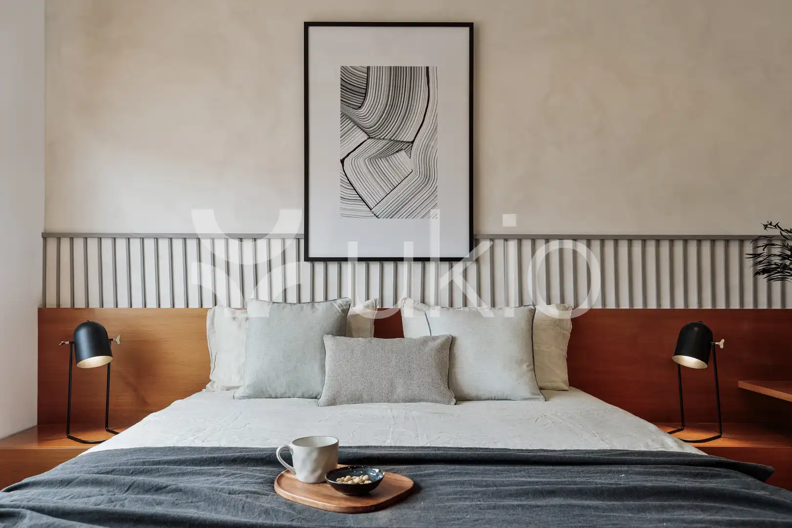 Dormitori de Apartament de lloguer en Barcelona amb Aire condicionat, Calefacció i Terrassa