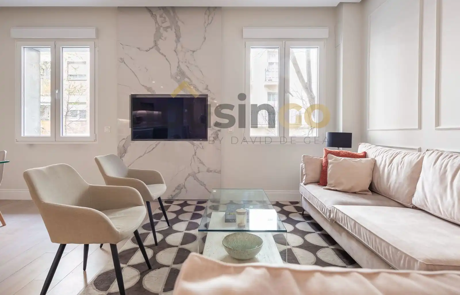 Wohnzimmer von Wohnung zum Verkauf in  Madrid Capital mit Klimaanlage, Heizung und Parkett