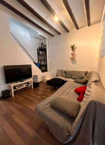 Sala d'estar de Apartament de lloguer en  Barcelona Capital amb Aire condicionat i Moblat