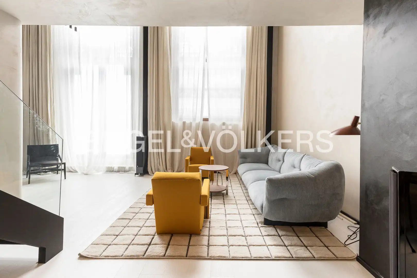 Wohnzimmer von Wohnung zur Miete in Barcelona mit Klimaanlage, Heizung und Parkett