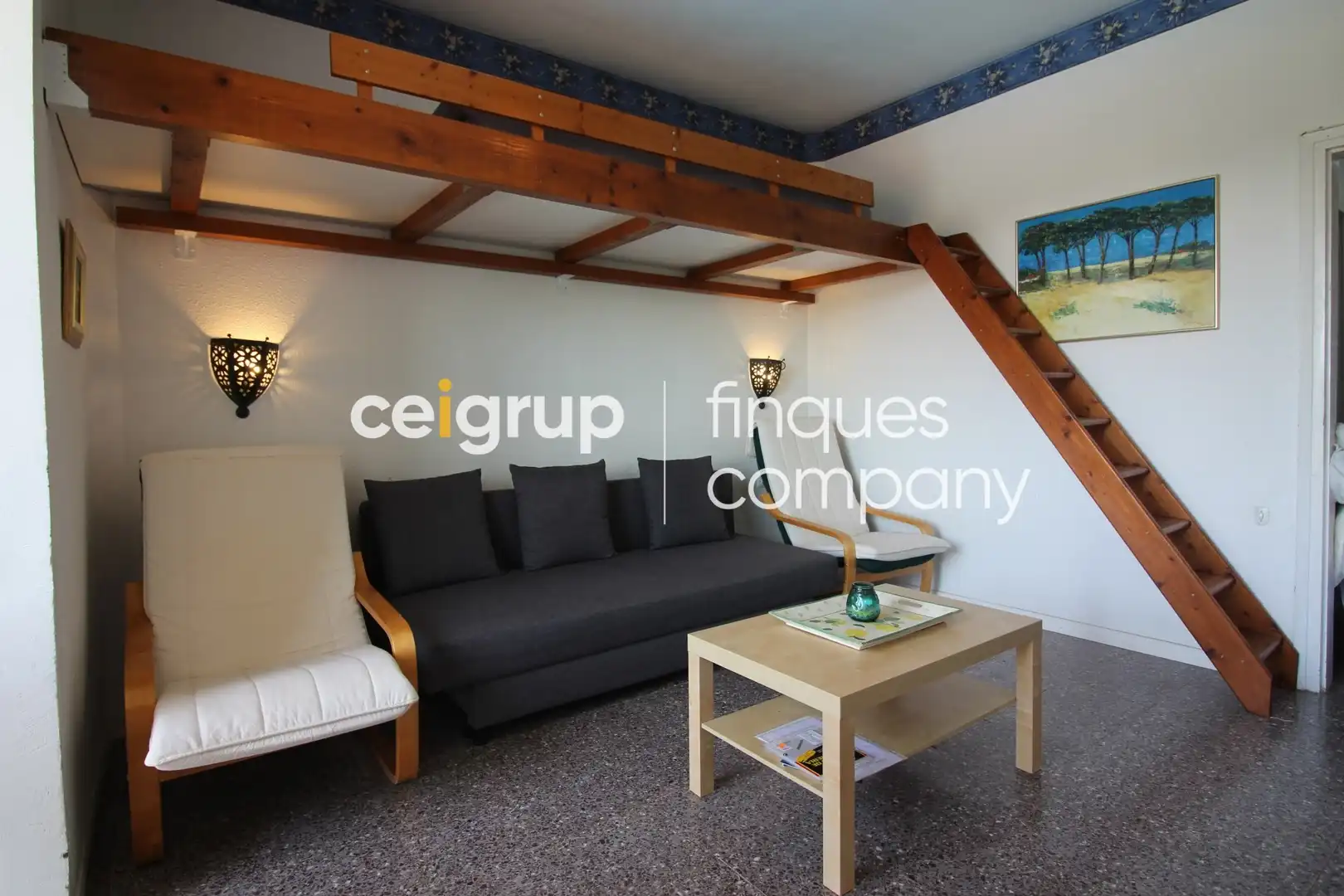 Living room of Study for sale in Roses  with Swimming Pool and Furnished