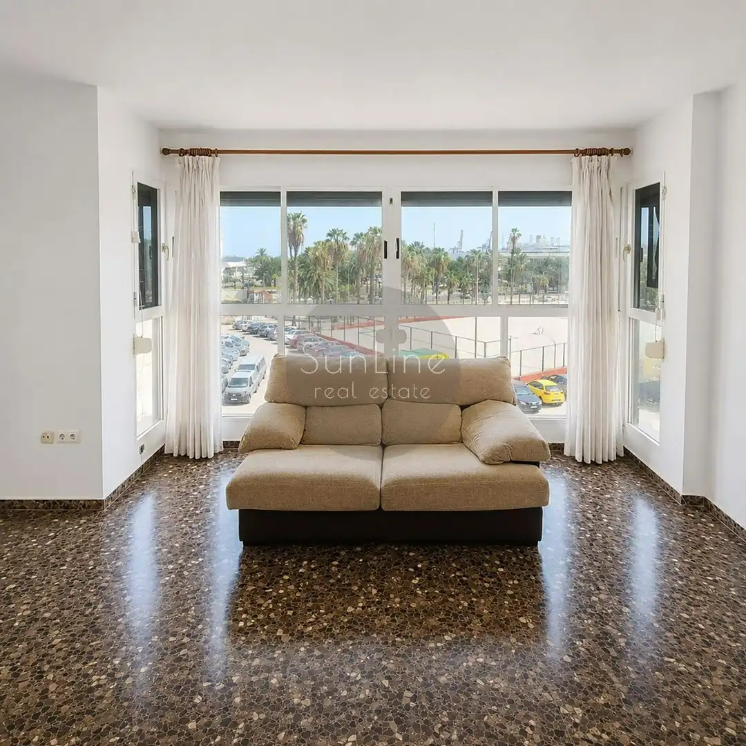Wohnzimmer von Wohnung zur Miete in Valencia mit Klimaanlage, Terrasse und Möbliert