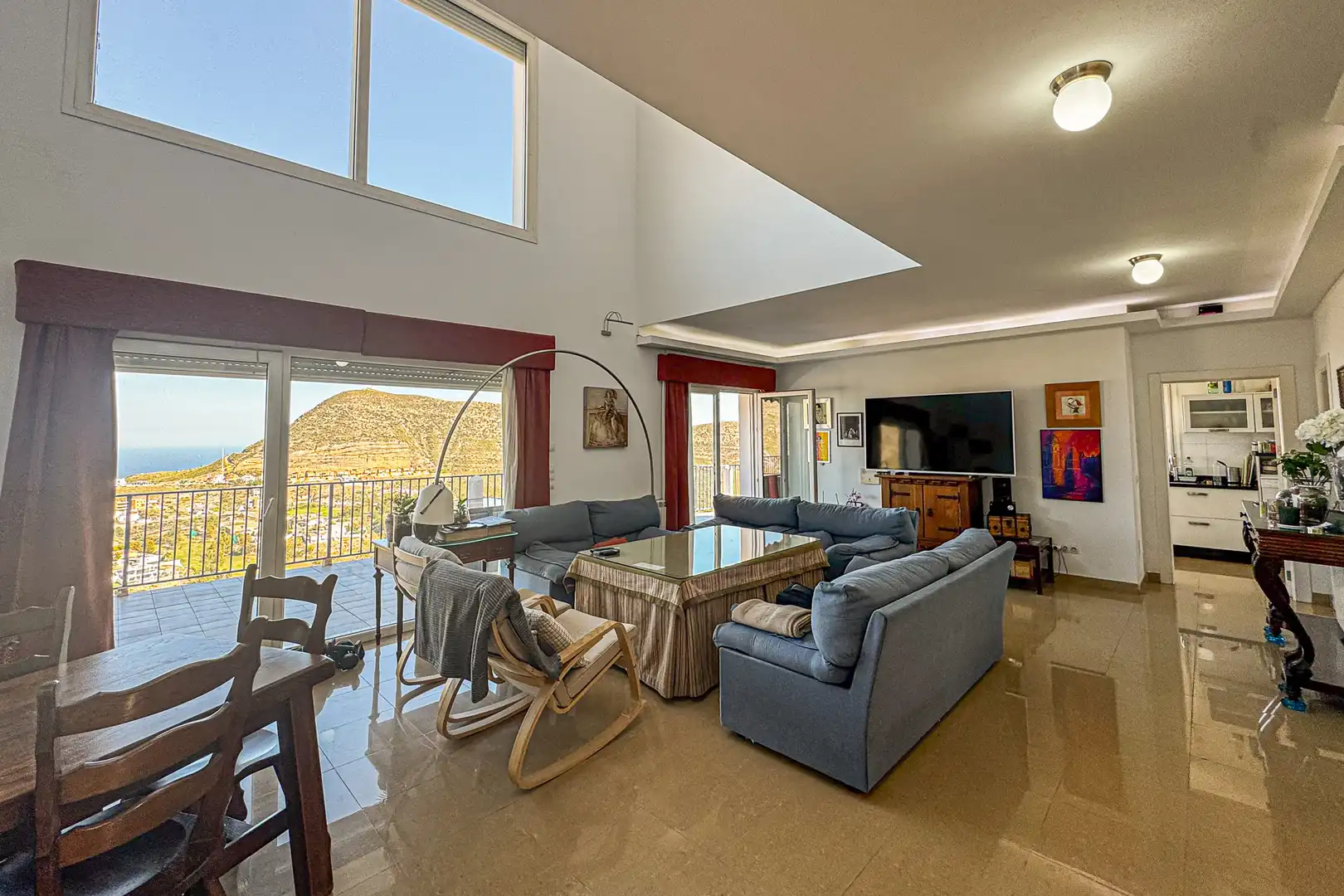 Sala de estar de Casa o chalet en venta en Vícar con Aire acondicionado, Calefacción y Terraza