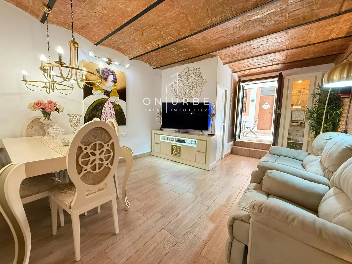 Sala d'estar de Dúplex en venda en Barcelona amb Aire condicionat, Calefacció i Terrassa