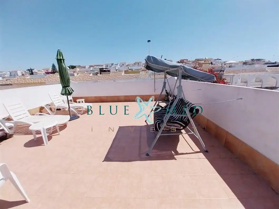 Terrassa de Casa o xalet en venda en Mazarrón amb Aire condicionat, Terrassa i Piscina