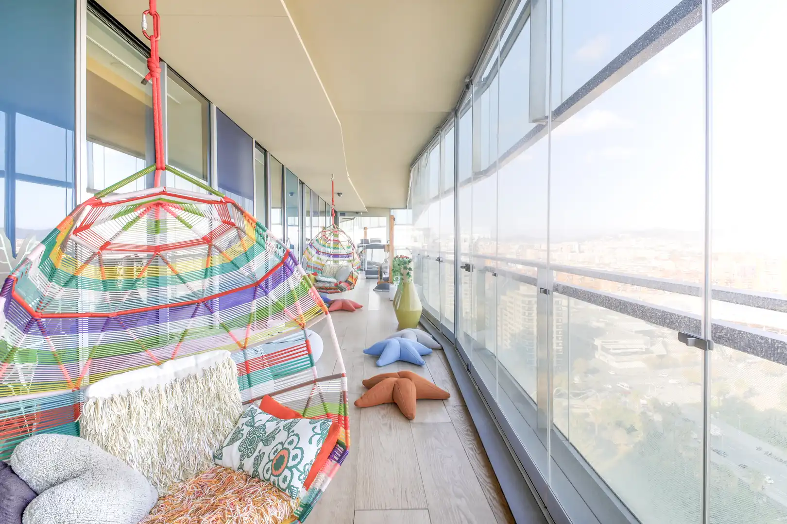 Terrasse von Wohnungen zum Verkauf in Barcelona mit Klimaanlage, Terrasse und Schwimmbad