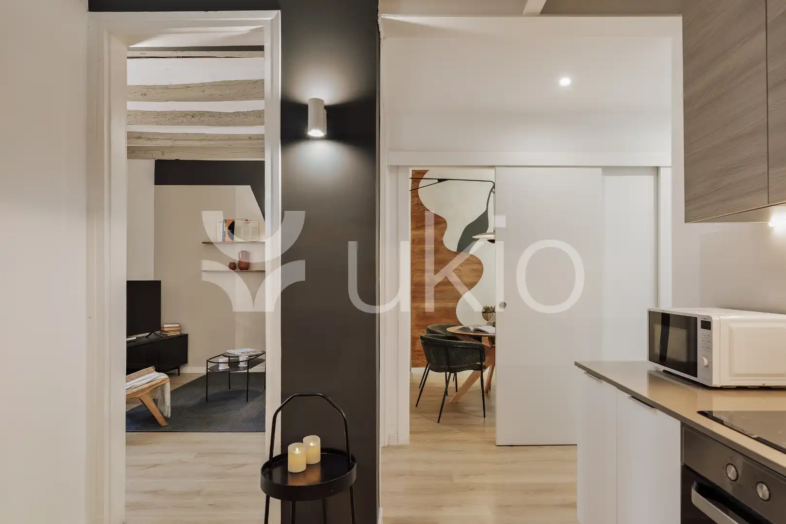 Living room of Apartments for rent in Barcelona  with Air Conditioner, Heating and Furnished