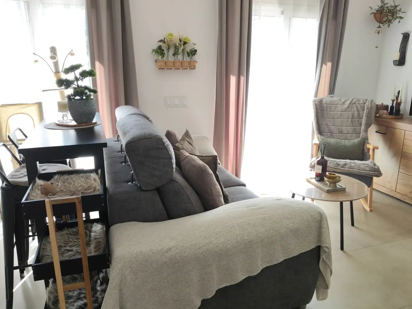 Living room of Flat for sale in Pineda de Mar  with Air Conditioner, Heating and Furnished