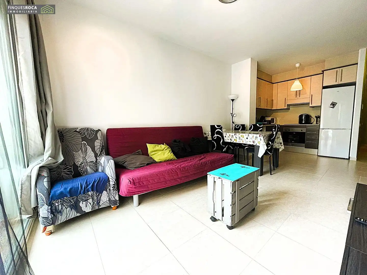 Sala de estar de Planta baja en venta en La Ràpita con Aire acondicionado, Terraza y Amueblado