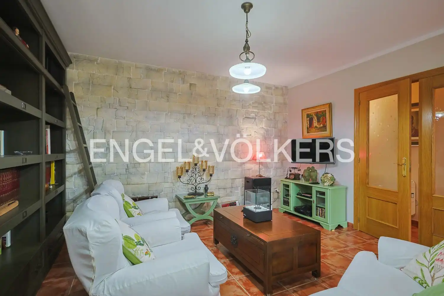 Sala de estar de Piso en venta en Navajas con Calefacción, Terraza y Amueblado