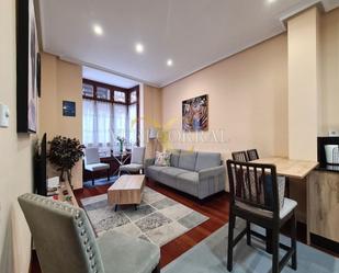 Living room of Flat for sale in Gijón   with Heating and Furnished