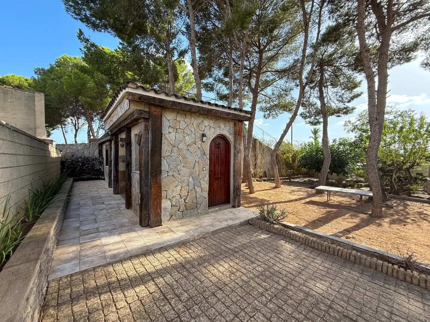 Garten von Haus oder Chalet zur Miete in San Antonio de Benagéber mit Klimaanlage, Heizung und Privatgarten