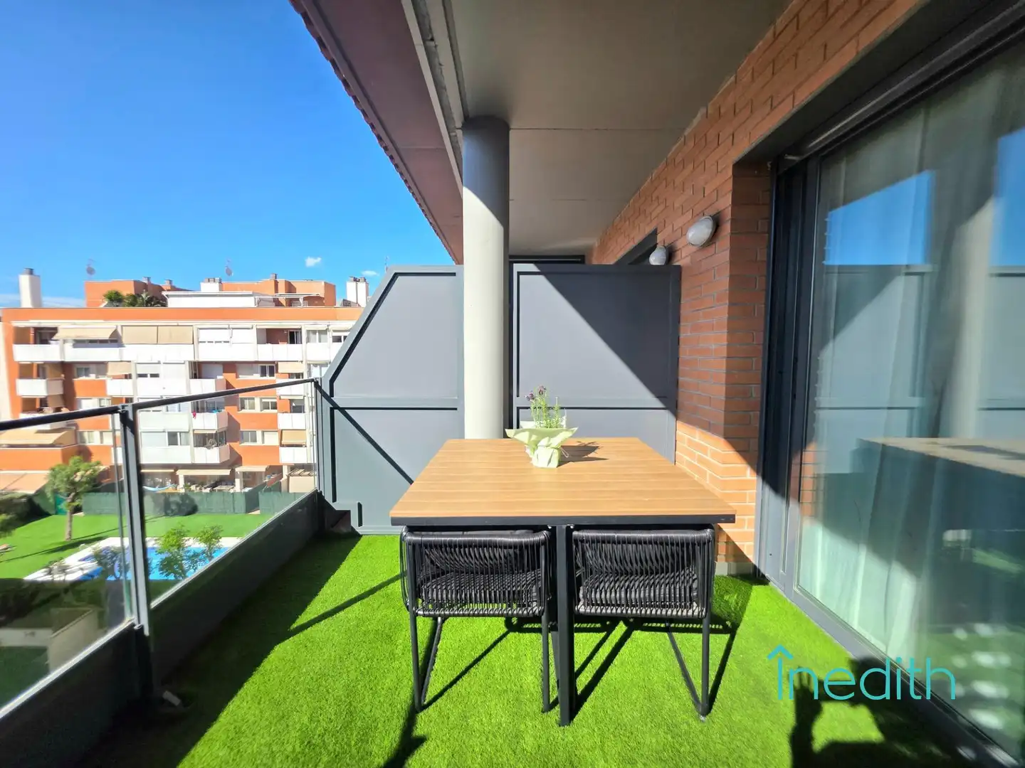 Terrace of Flat for sale in Castelldefels  with Air Conditioner, Heating and Private garden