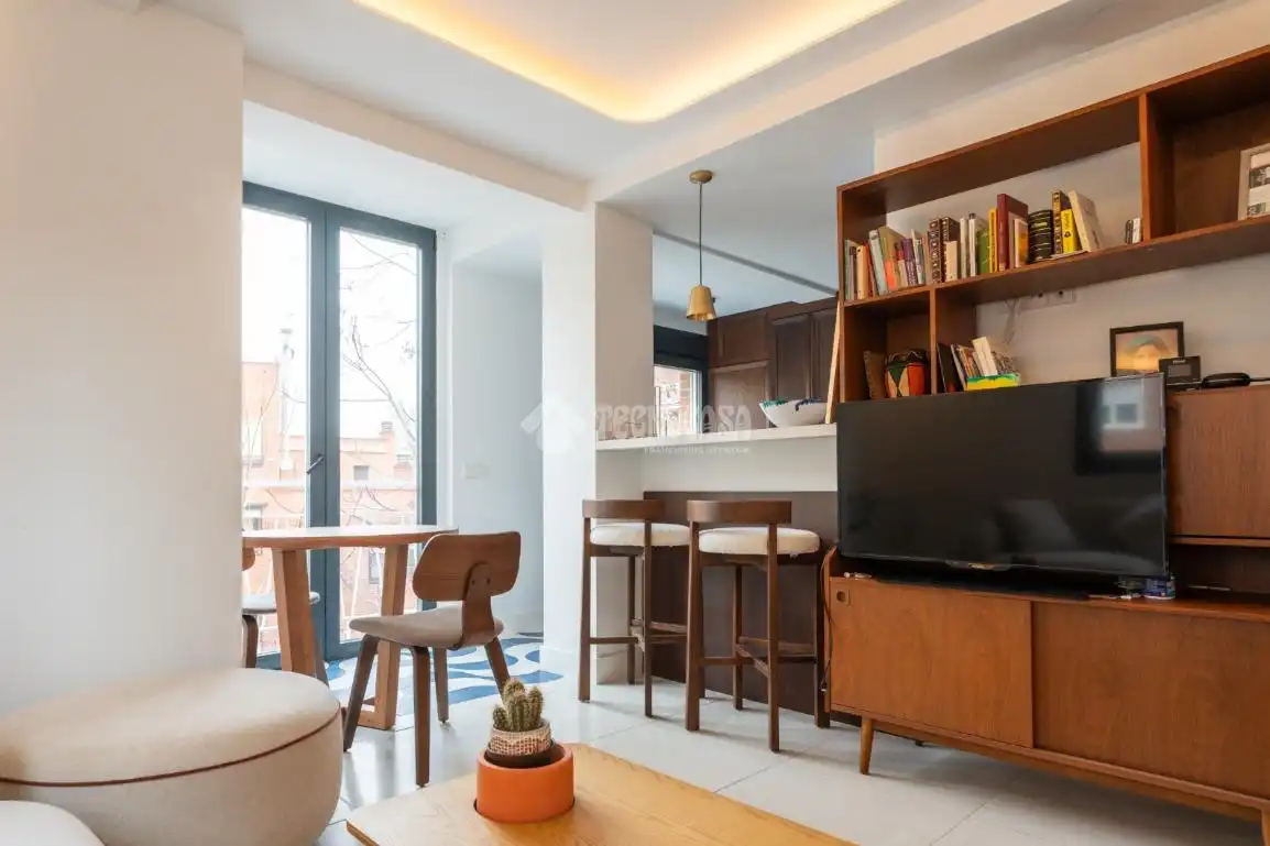 Living room of Flat for sale in Madrid  with Heating and Parquet flooring