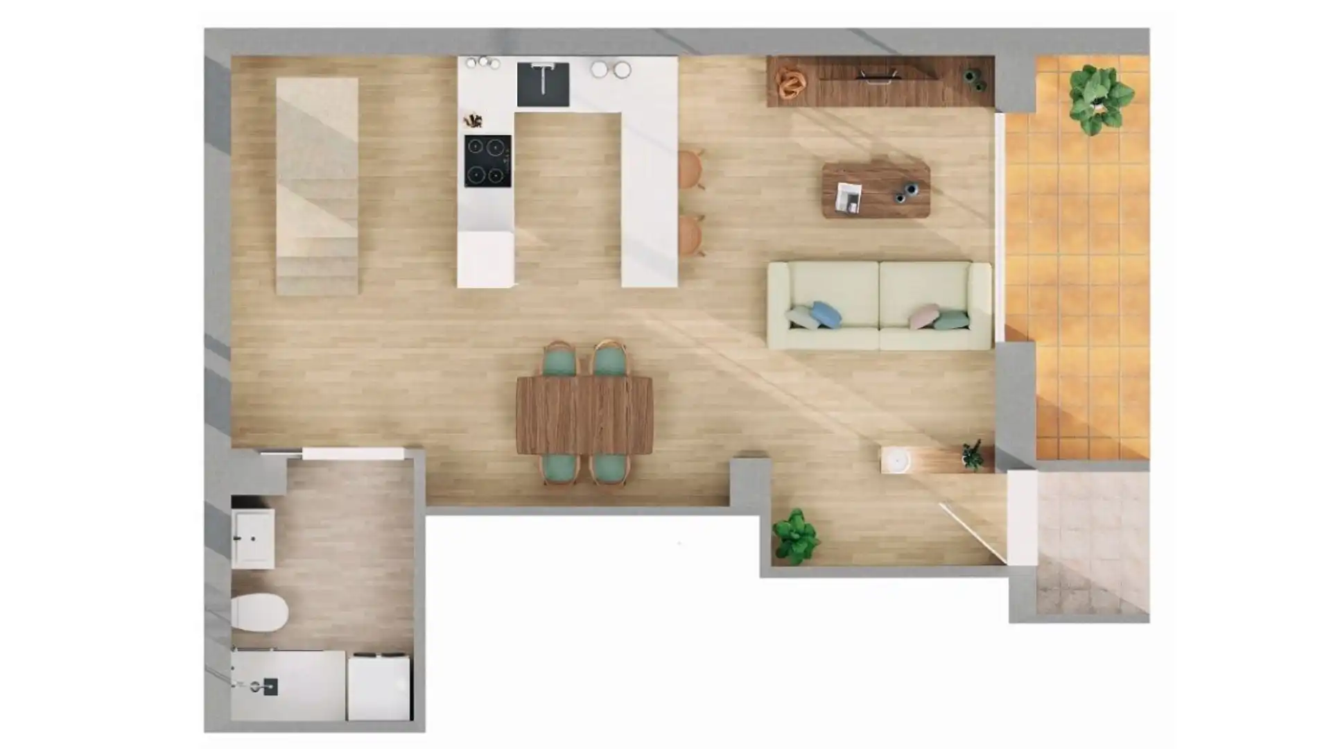 Duplex for sale in Girona Capital  with Air Conditioner and Terrace