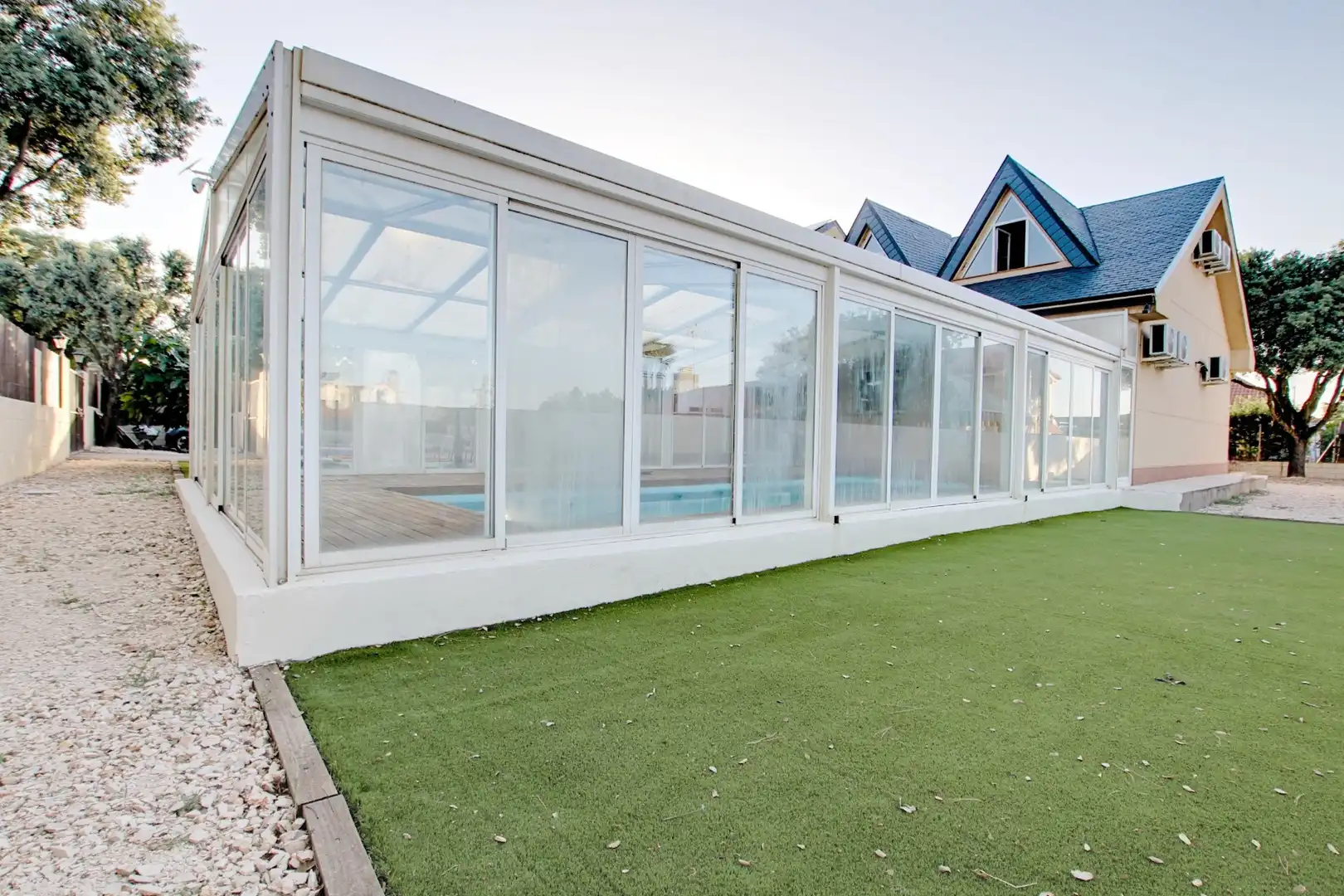 Terrassa de Casa o xalet en venda en Nuevo Baztán amb Aire condicionat, Calefacció i Jardí privat