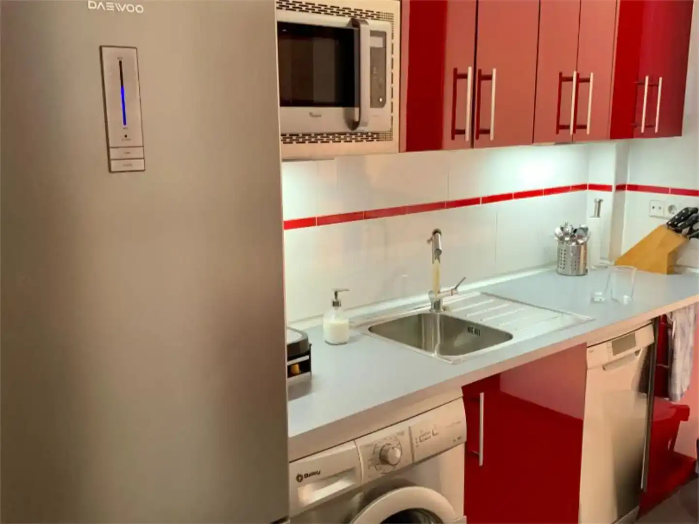 Cuina de Loft de lloguer en  Madrid Capital amb Aire condicionat