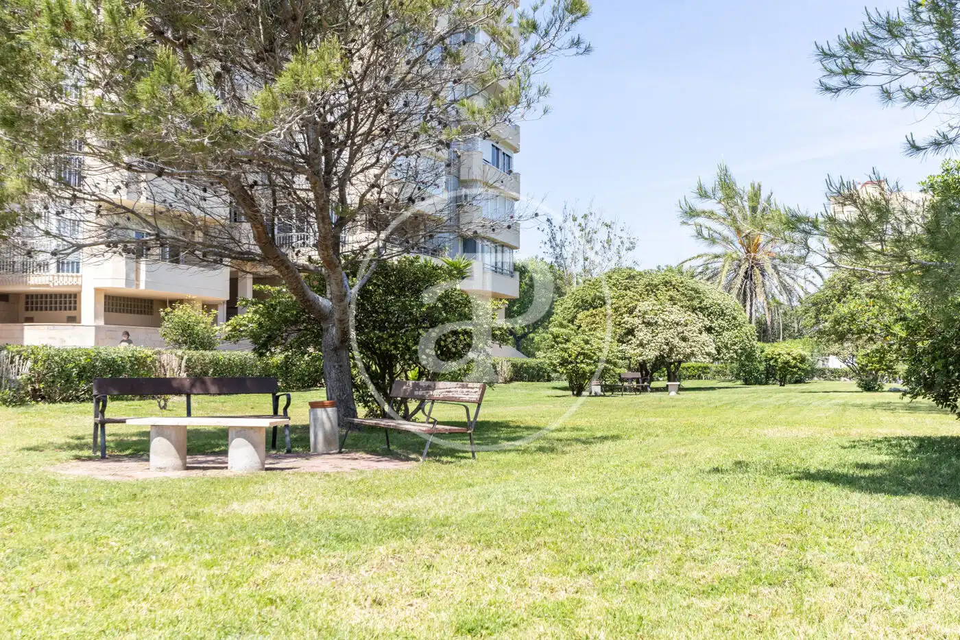Garten von Wohnung zum Verkauf in Valencia mit Klimaanlage, Heizung und Privatgarten