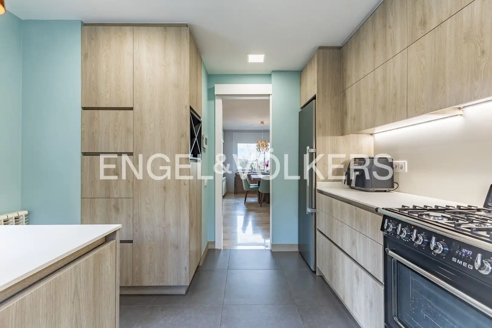 Kitchen of Houses for sale in Sant Cugat del Vallès  with Air Conditioner, Heating and Private garden