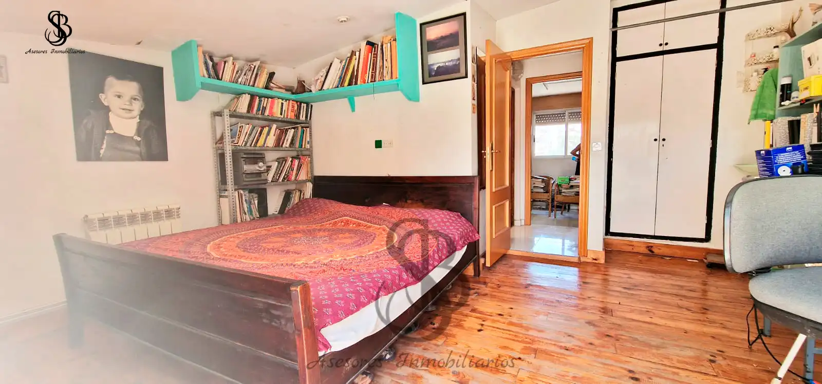 Habitación de Casa adosada en venta en Alicante / Alacant con Aire acondicionado, Calefacción y Jardín privado
