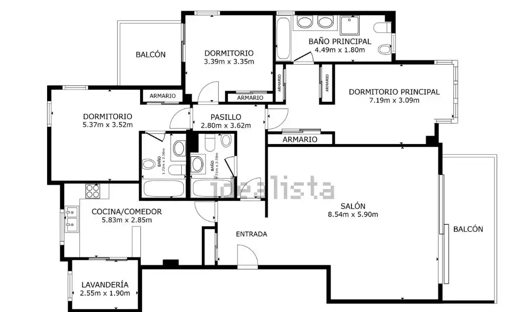 Piso en venta en Madrid con Aire acondicionado, Calefacción y Parquet