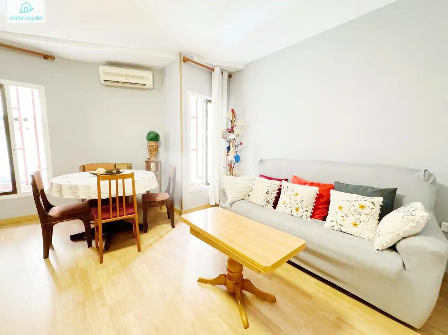 Wohnzimmer von Wohnung zur Miete in Sant Joan d'Alacant mit Klimaanlage, Heizung und Möbliert