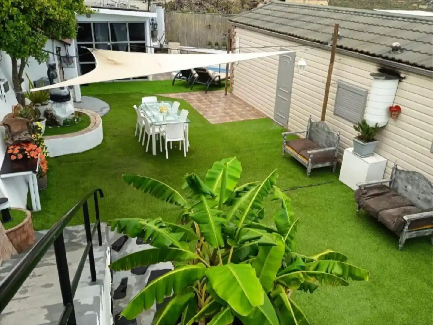 Terrace of Flat for rent in Arona  with Air Conditioner, Private garden and Parquet flooring