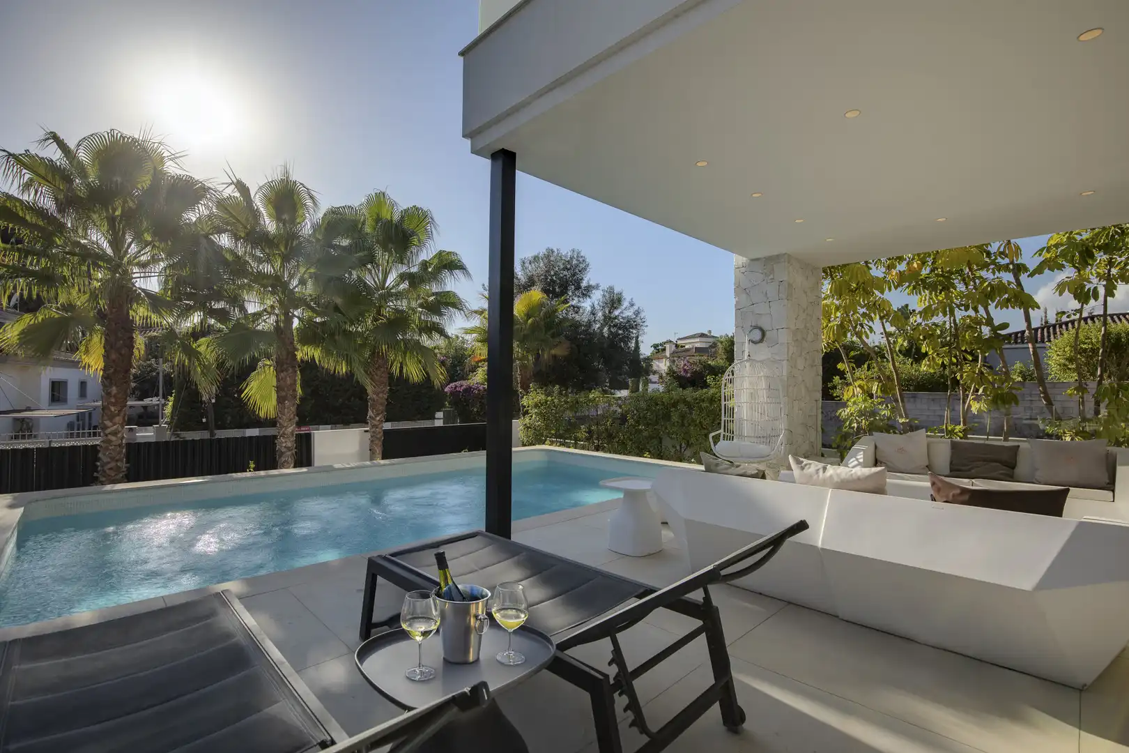 Terraza de Casa o chalet en venta en Marbella con Aire acondicionado, Jardín privado y Terraza