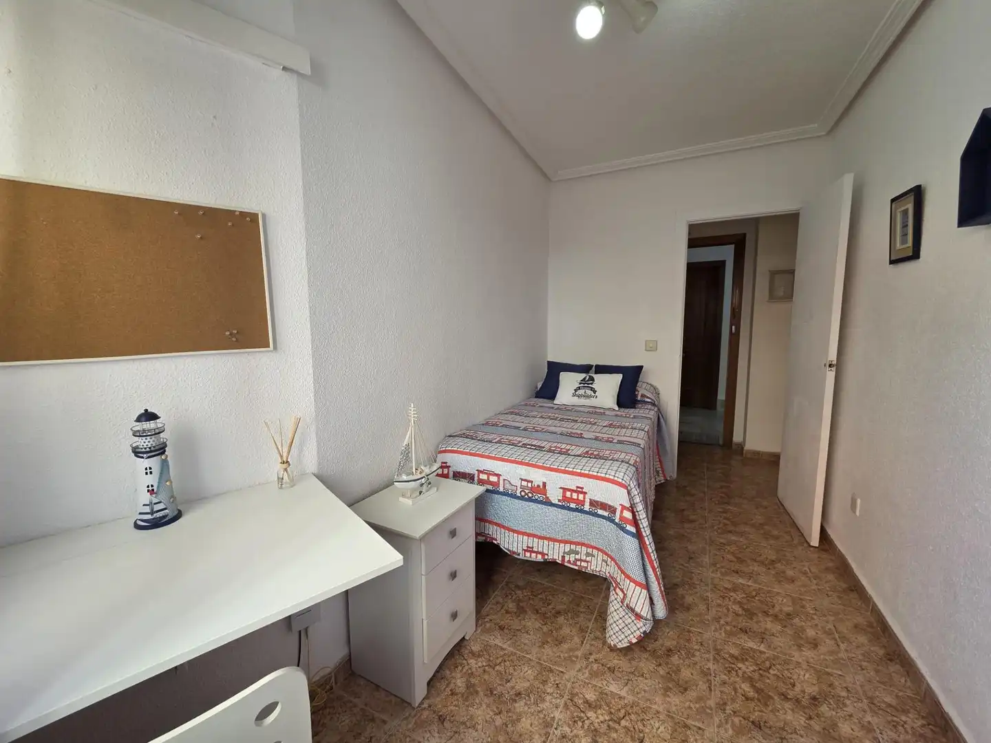 Bedroom of Apartments for rent in Los Alcázares  with Air Conditioner, Heating and Storage room