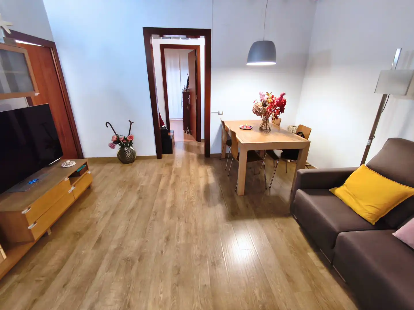 Sala de estar de Piso en venta en Barcelona con Aire acondicionado, Calefacción y Parquet