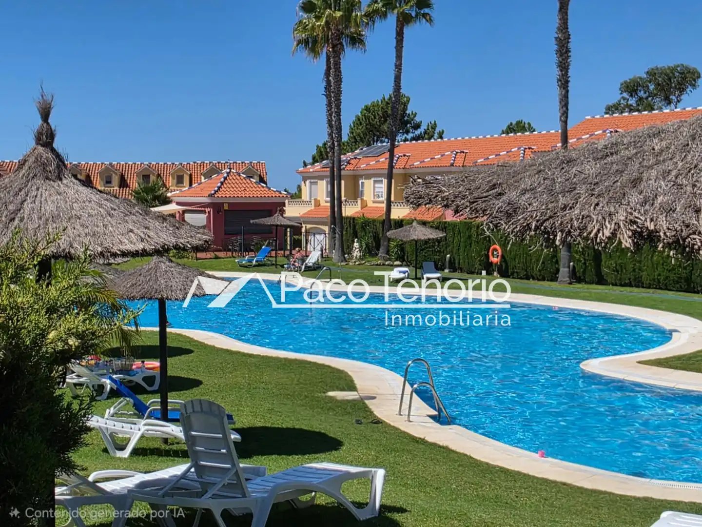Schwimmbecken von Wohnung zum Verkauf in Islantilla mit Privatgarten, Terrasse und Abstellraum