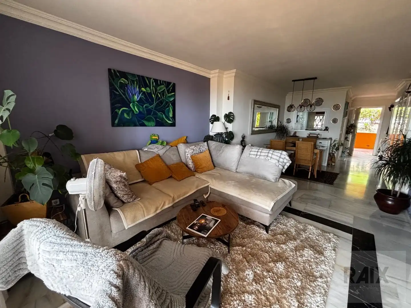 Sala de estar de Piso en venta en Mijas con Calefacción, Terraza y Trastero