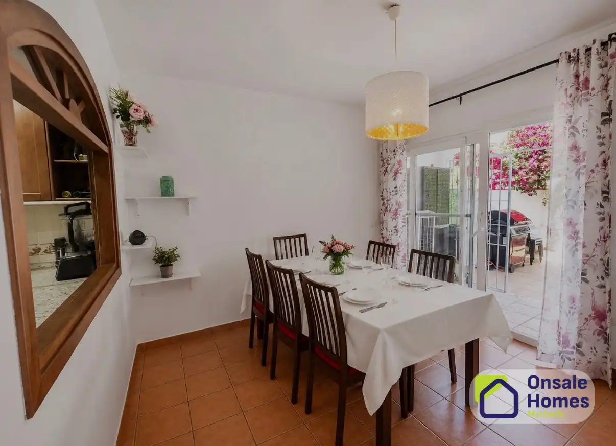 Dining room of Detached homes for sale in Fuengirola  with Air Conditioner, Terrace and Balcony