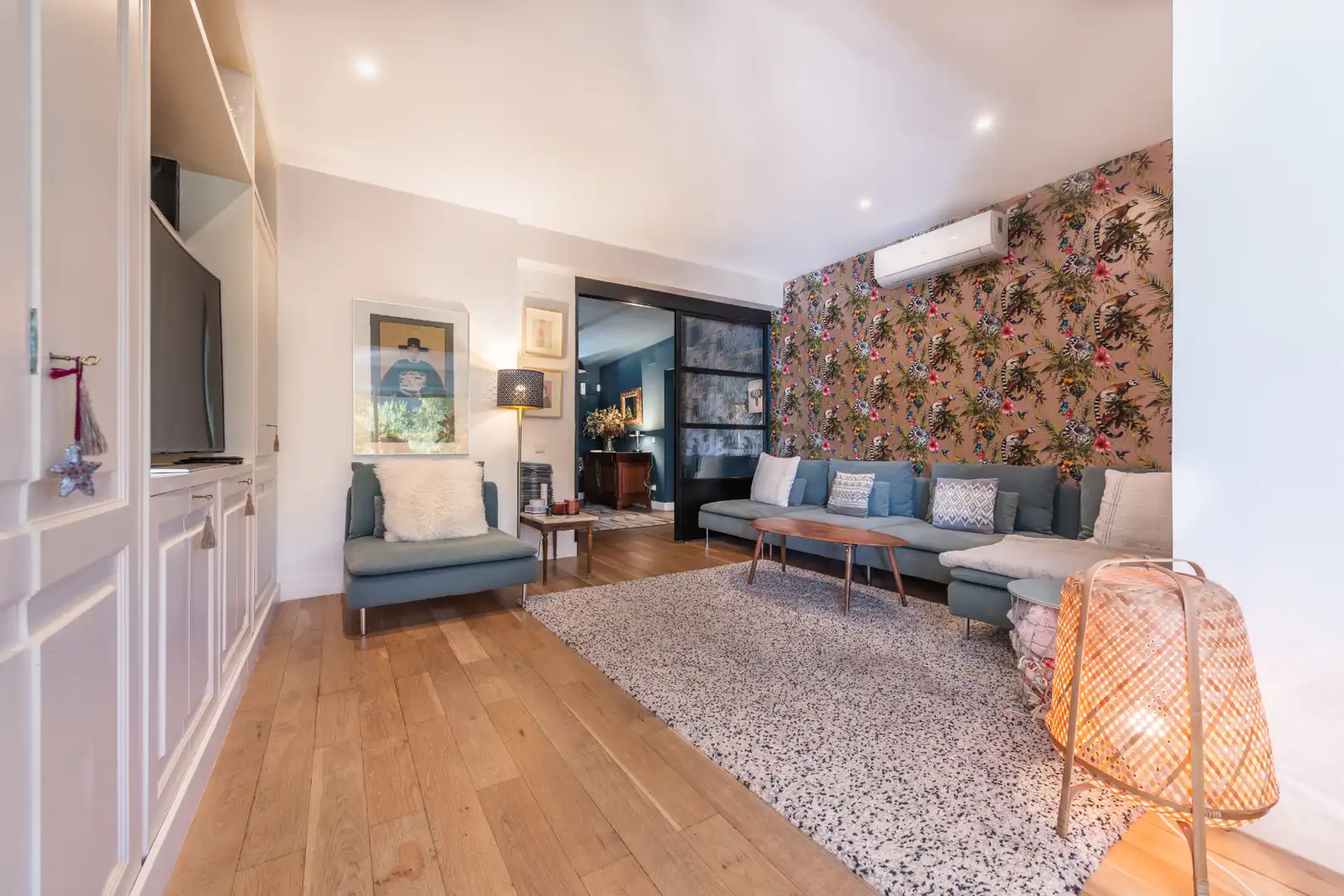 Sala de estar de Casa o chalet en venta en Pozuelo de Alarcón con Aire acondicionado, Calefacción y Jardín privado