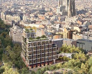 Vista exterior de Apartament en venda en  Barcelona Capital amb Aire condicionat, Jardí privat i Terrassa