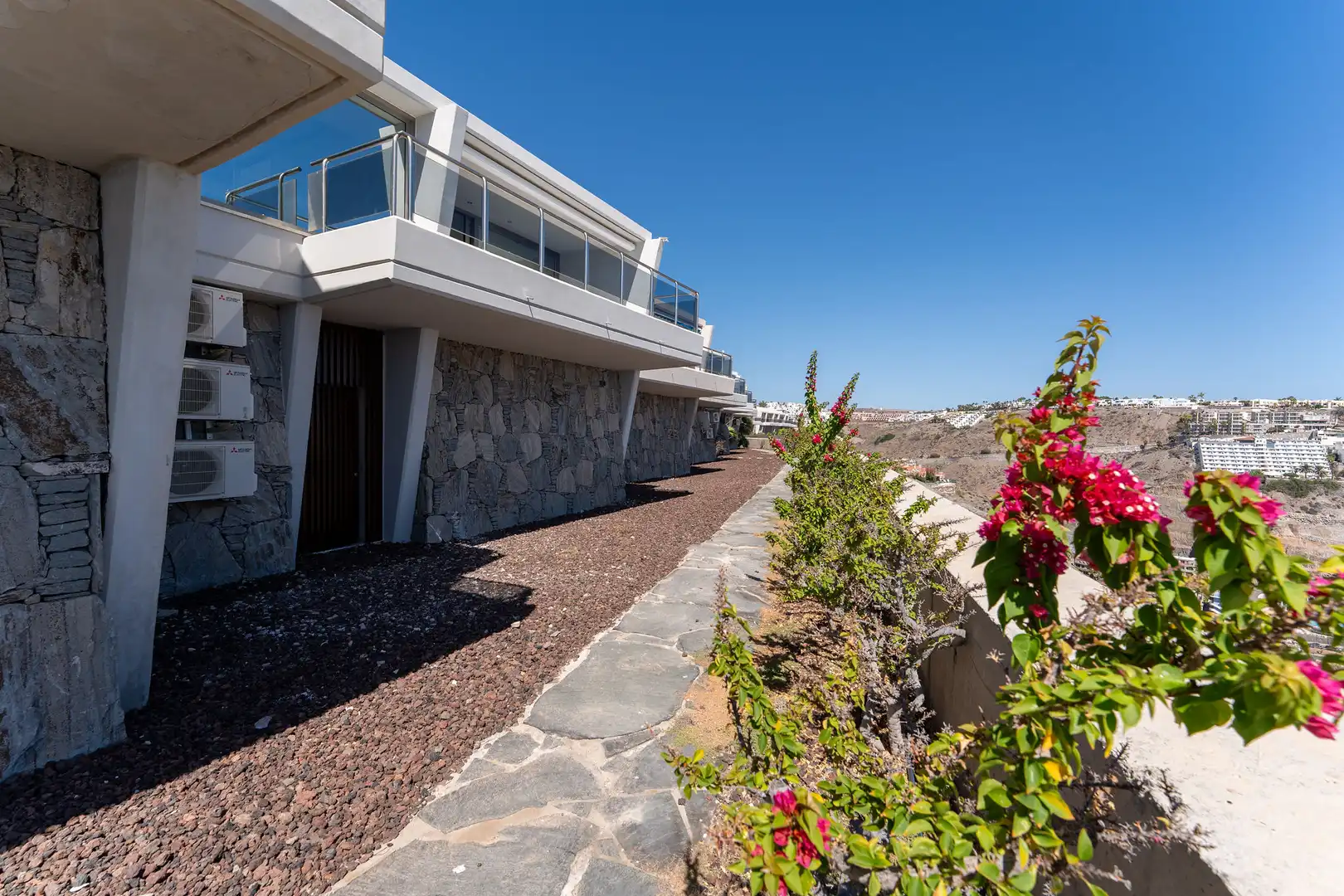Vista exterior de Dúplex en venta en Mogán con Aire acondicionado, Calefacción y Terraza