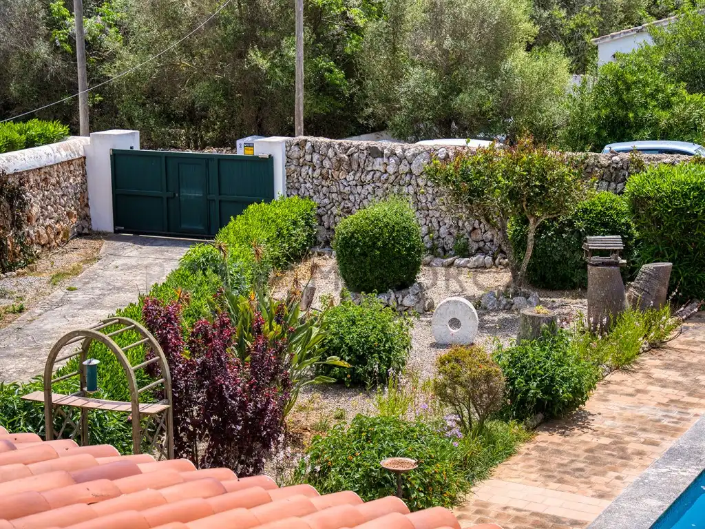 Garden of Houses for sale in Es Castell  with Private garden, Terrace and Swimming Pool