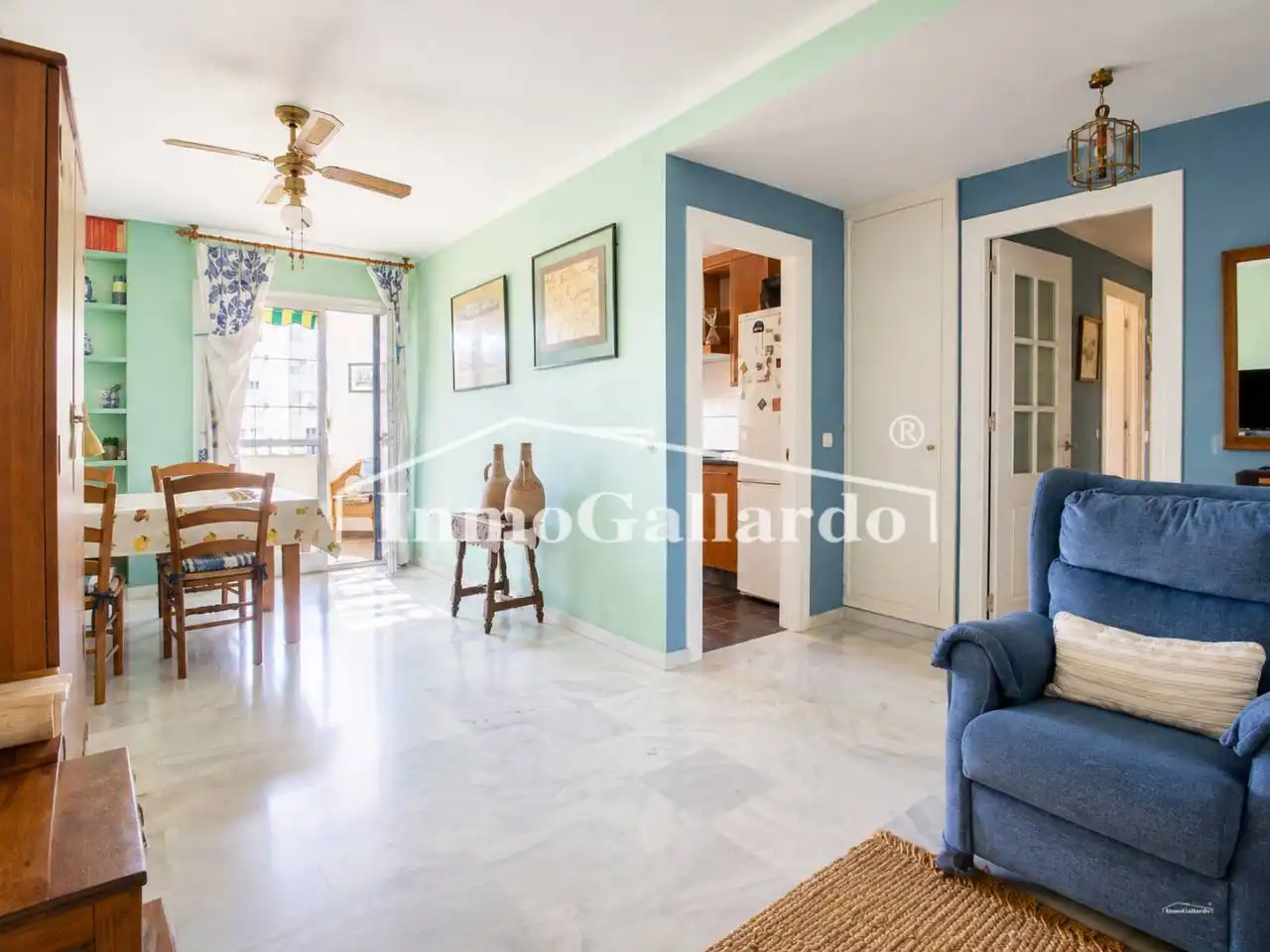Wohnzimmer von Wohnung zum Verkauf in Málaga mit Klimaanlage, Heizung und Terrasse