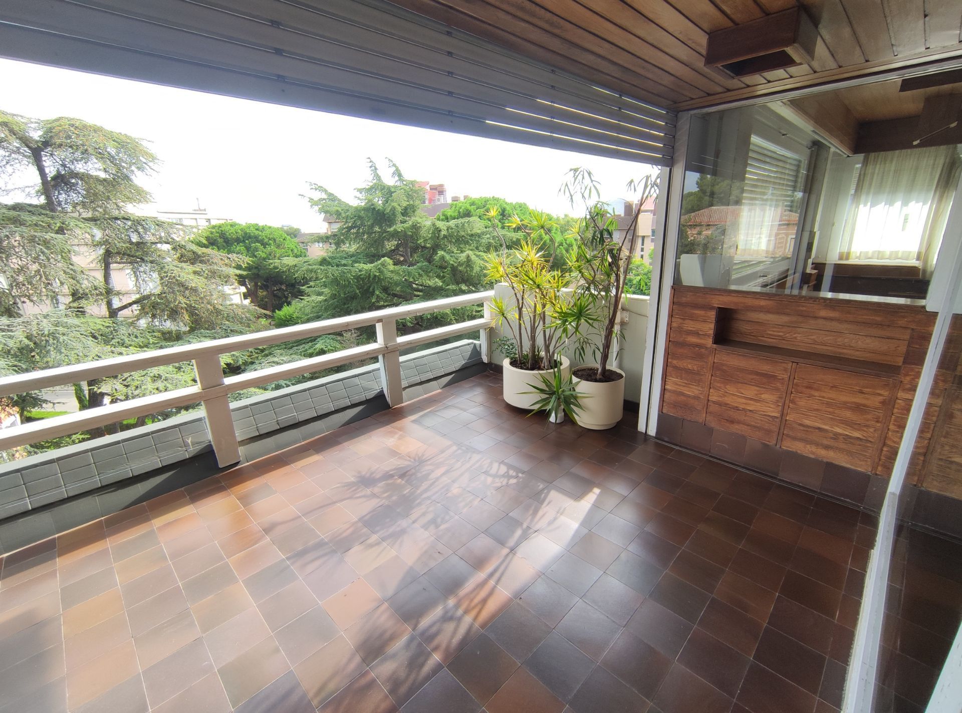 Terrace of Flat to rent in  Barcelona Capital  with Heating, Terrace and Community pool