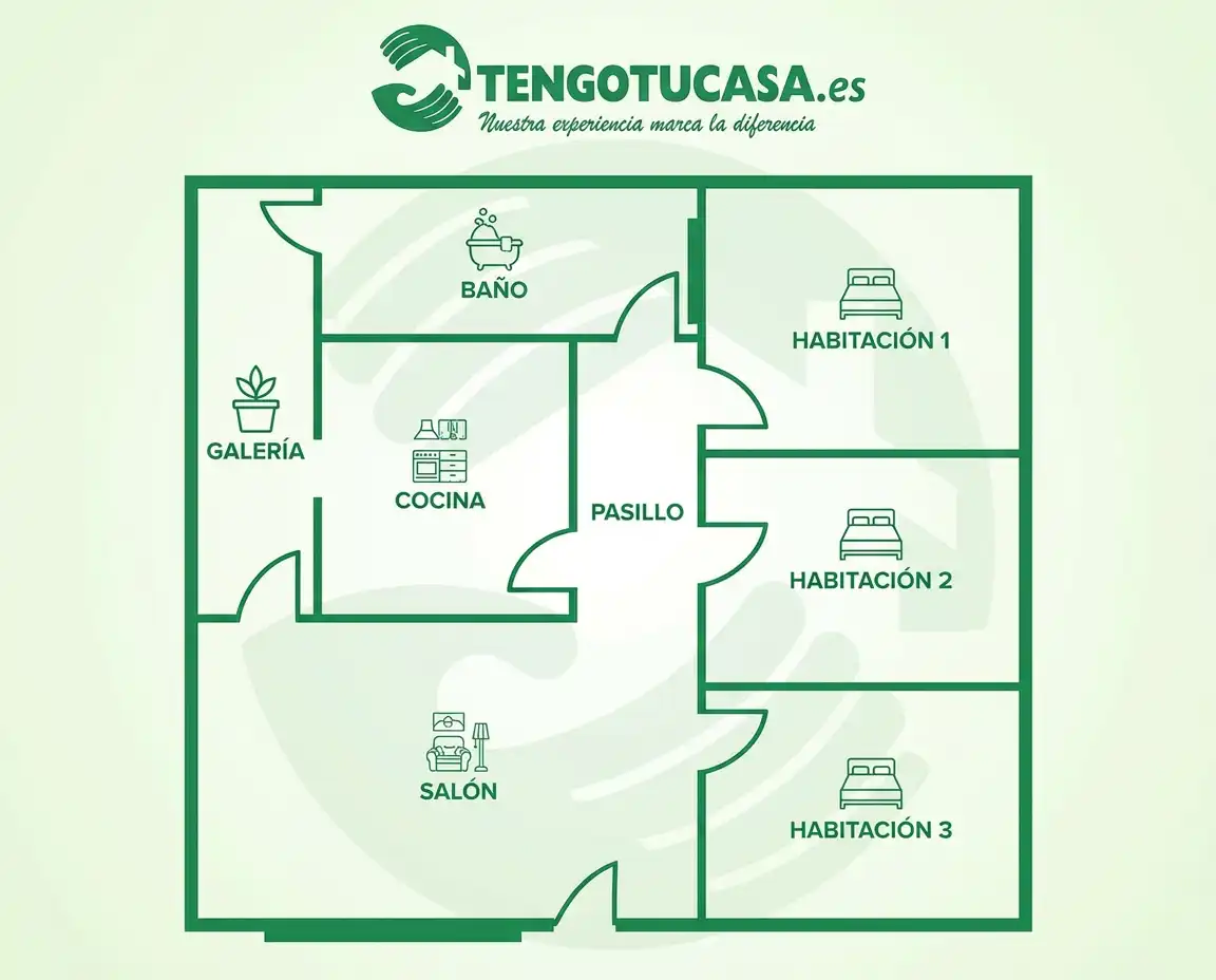 Piso en venta en Madrid con Calefacción y Amueblado