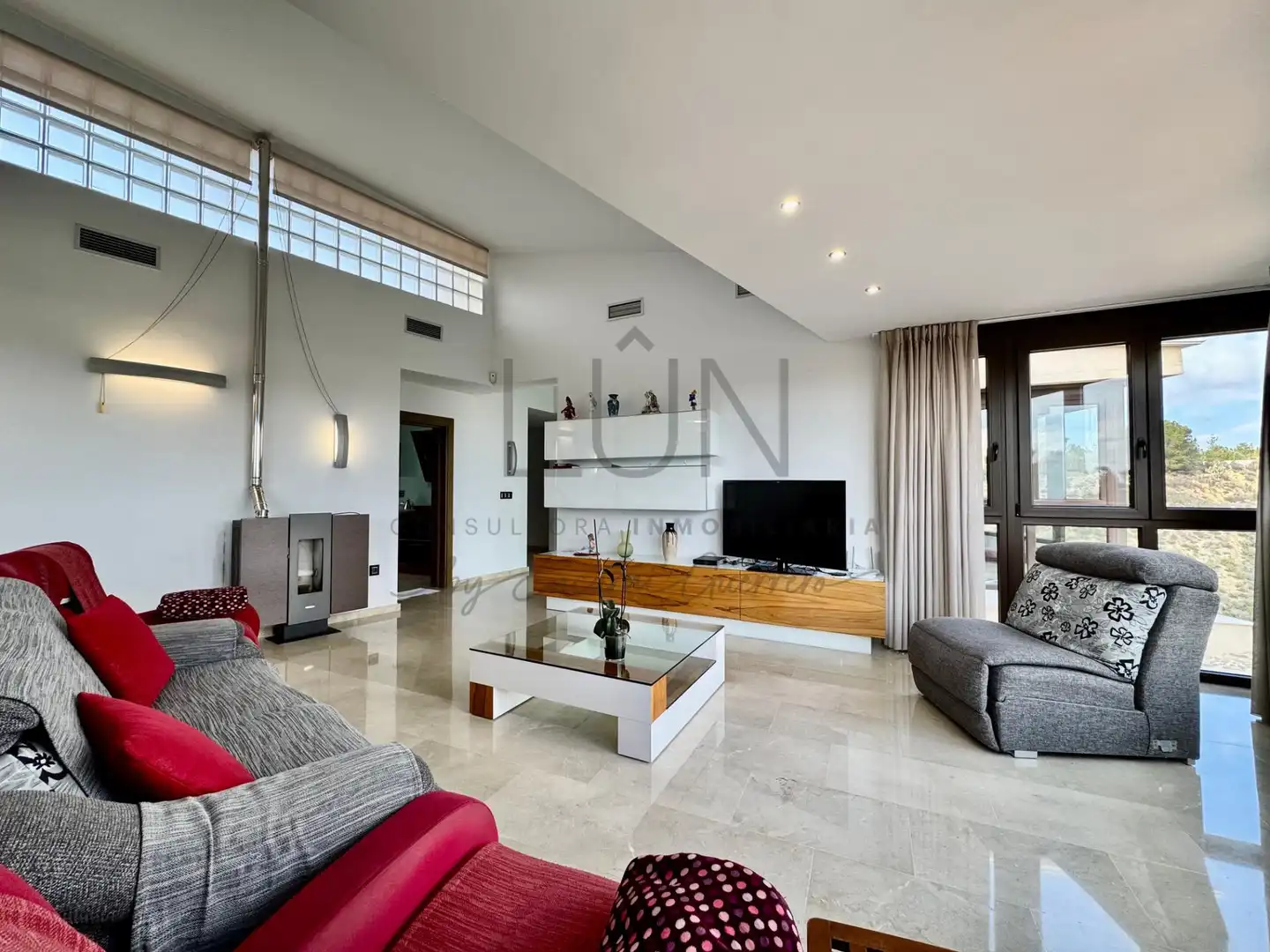 Sala d'estar de Casa o xalet en venda en Molina de Segura amb Aire condicionat, Calefacció i Parquet