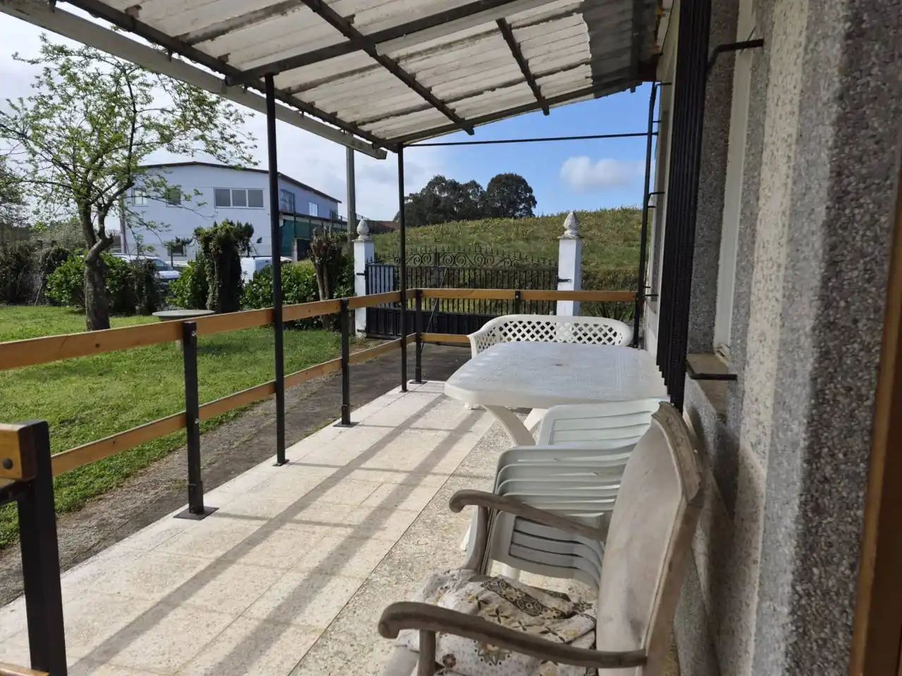 Terraza de Casa o chalet en venta en Vilasantar con Calefacción y Jardín privado