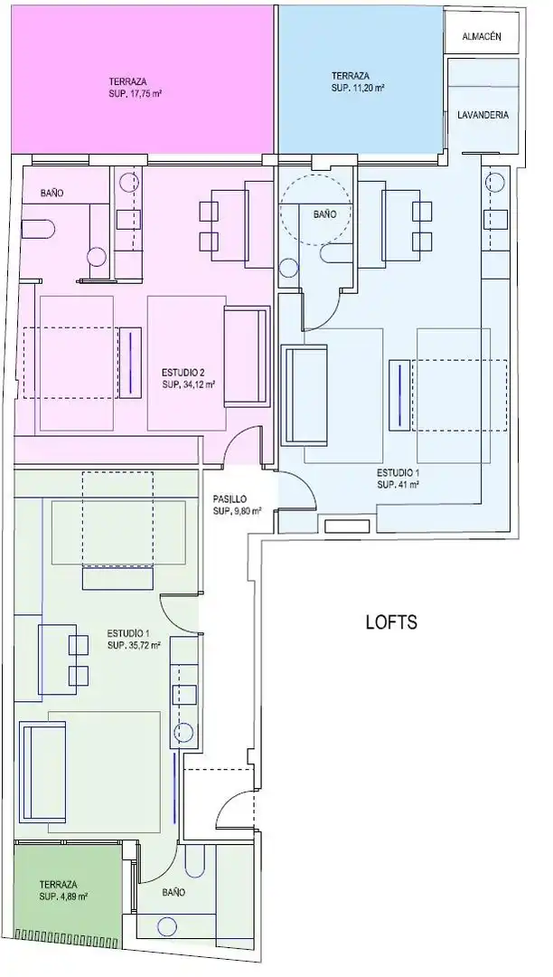Loft en venta en Cangas  con Calefacción, Terraza y Amueblado