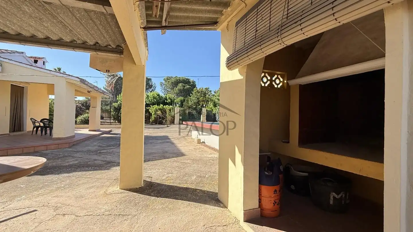 Vista exterior de Finca rústica en venta en Rafelguaraf con Aire acondicionado, Jardín privado y Trastero