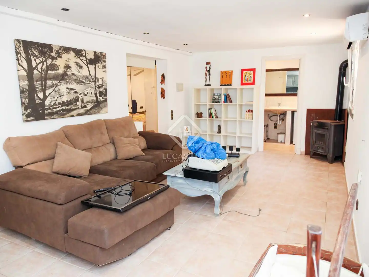 Sala d'estar de Finca rústica en venda en Maó - Mahón amb Aire condicionat, Calefacció i Jardí privat