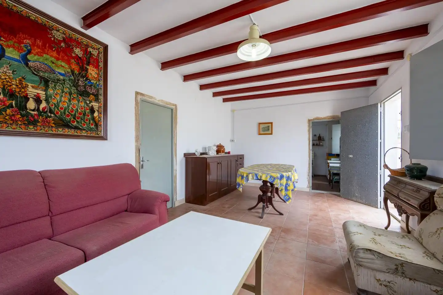 Sala de estar de Finca rústica en venta en Turrillas con Jardín privado, Terraza y Trastero