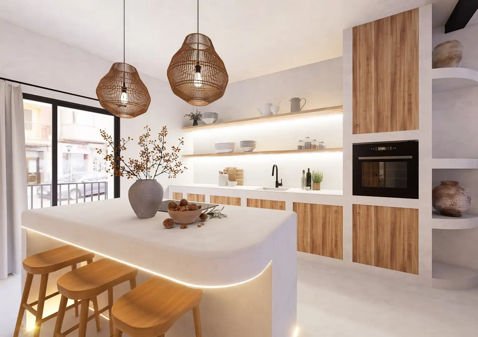 Cocina de Finca rústica en venta en Pego con Aire acondicionado, Calefacción y Terraza
