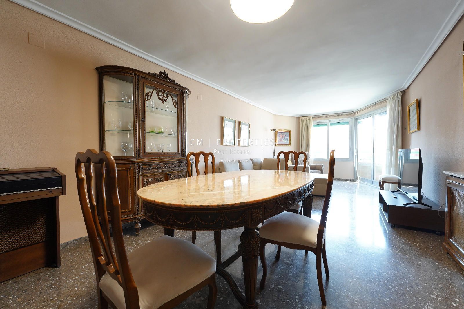 Dining room of Flat to rent in  Valencia Capital  with Air Conditioner, Heating and Terrace